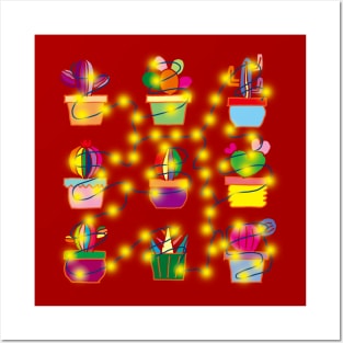 Christmas Cactus Posters and Art